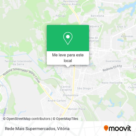 Rede Mais Supermercados mapa