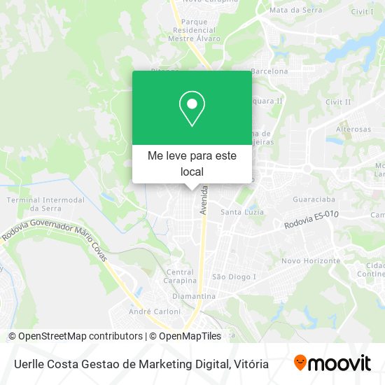 Uerlle Costa Gestao de Marketing Digital mapa