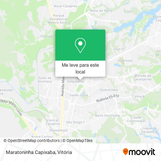 Maratoninha Capixaba mapa