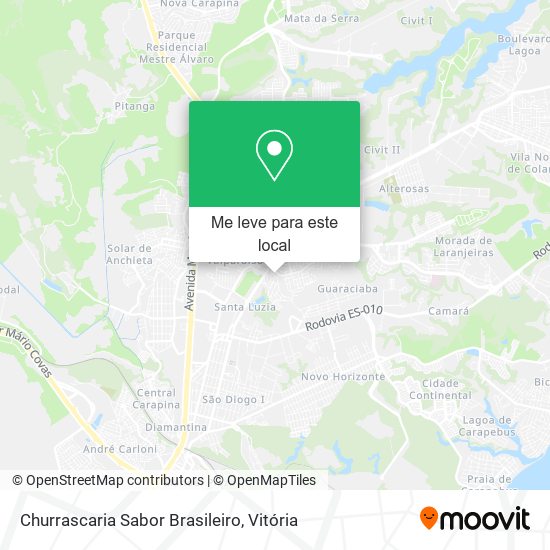 Churrascaria Sabor Brasileiro mapa