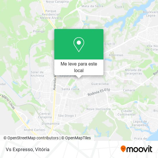 Vs Expresso mapa