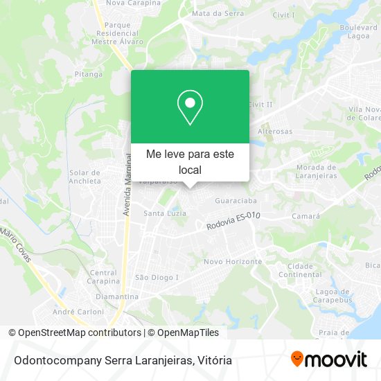 Odontocompany Serra Laranjeiras mapa