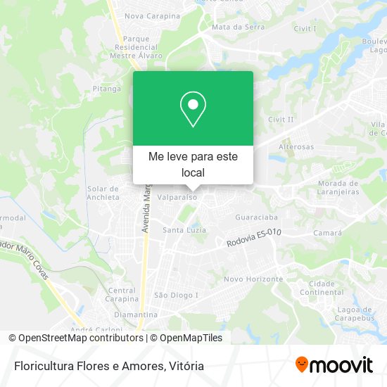 Floricultura Flores e Amores mapa