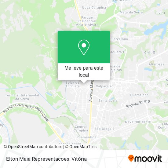 Elton Maia Representacoes mapa