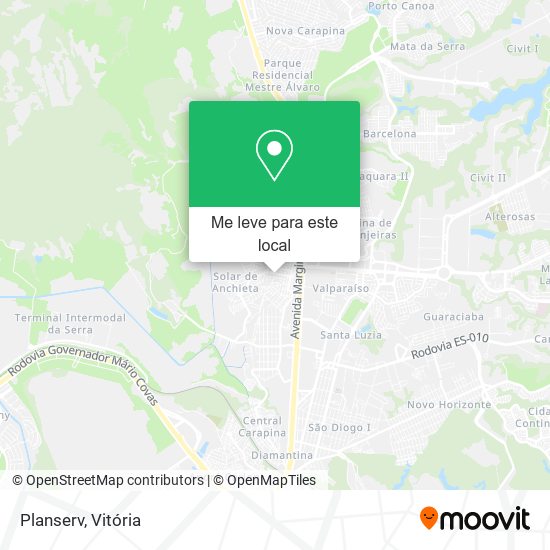 Planserv mapa