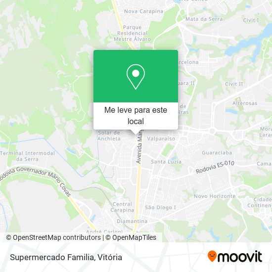 Supermercado Familia mapa