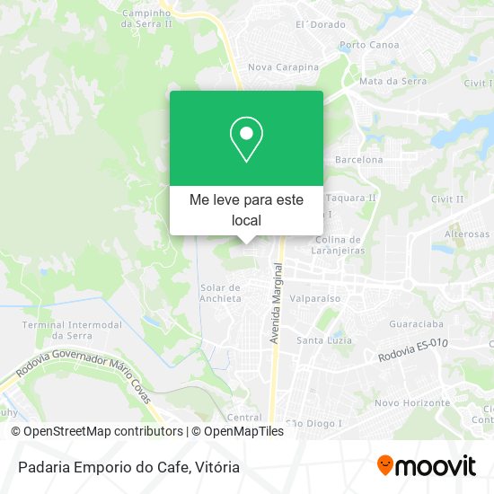 Padaria Emporio do Cafe mapa