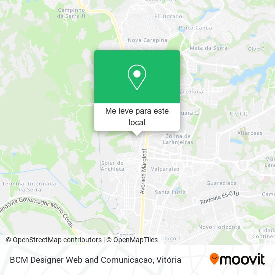 BCM Designer Web and Comunicacao mapa