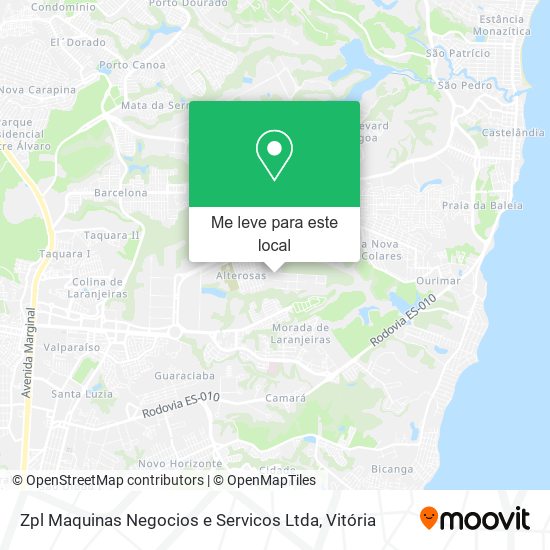 Zpl Maquinas Negocios e Servicos Ltda mapa