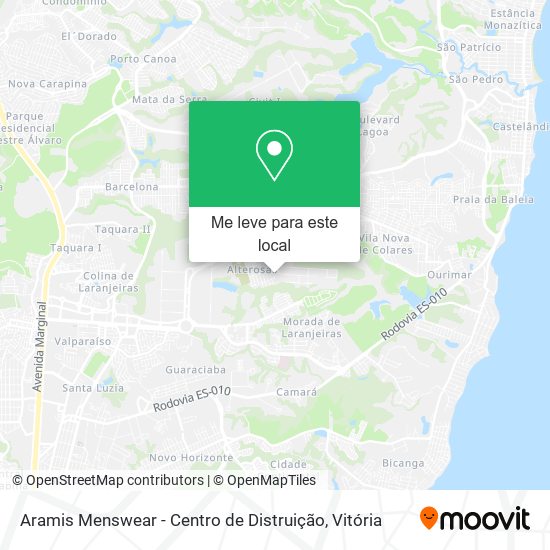 Aramis Menswear - Centro de Distruição mapa