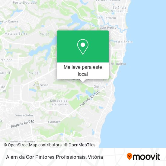 Alem da Cor Pintores Profissionais mapa