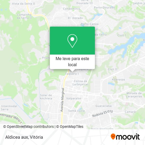Aldicea aux mapa