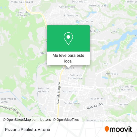 Pizzaria Paulista mapa
