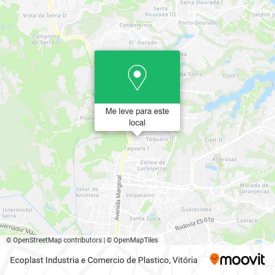 Ecoplast Industria e Comercio de Plastico mapa