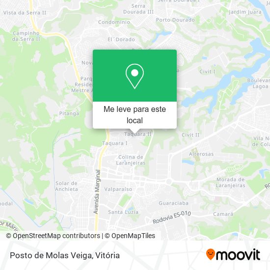 Posto de Molas Veiga mapa