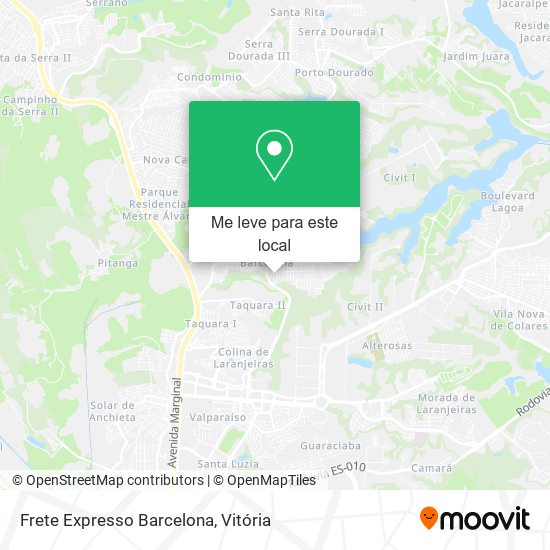 Frete Expresso Barcelona mapa