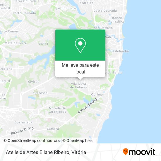 Atelie de Artes Eliane Ribeiro mapa
