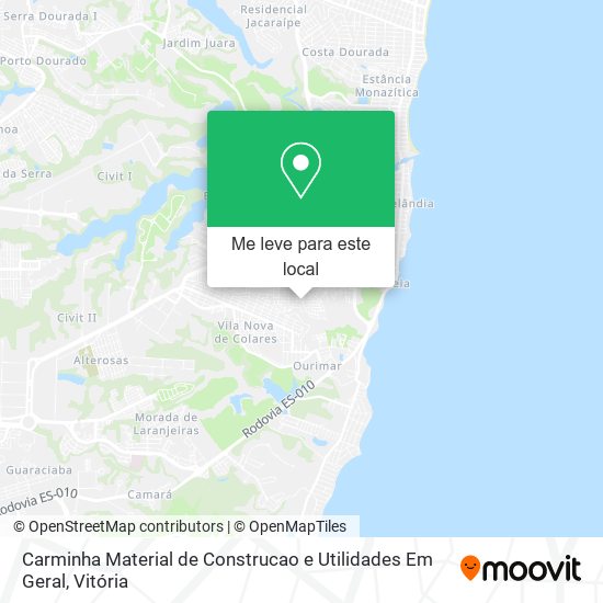 Carminha Material de Construcao e Utilidades Em Geral mapa
