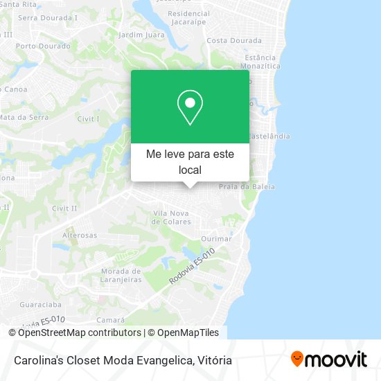 Carolina's Closet Moda Evangelica mapa