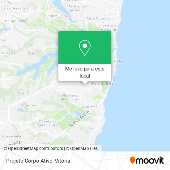 Projeto Corpo Ativo mapa