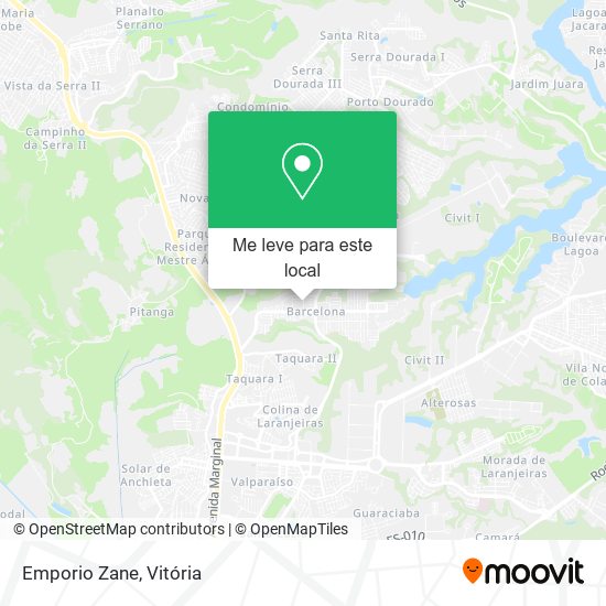 Emporio Zane mapa