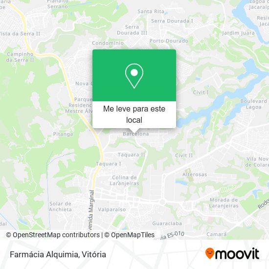Farmácia Alquimia mapa