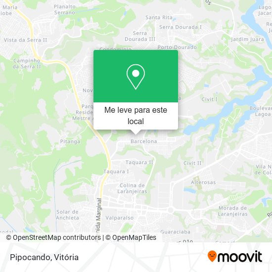Pipocando mapa