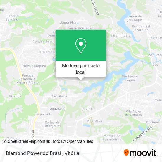 Diamond Power do Brasil mapa