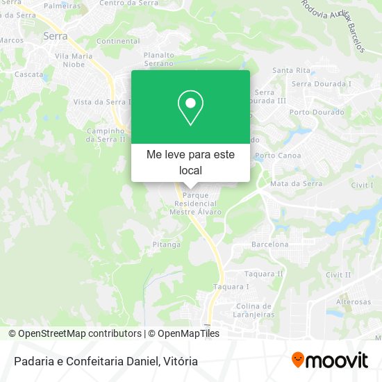 Padaria e Confeitaria Daniel mapa