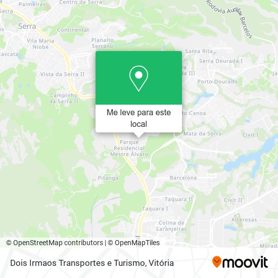 Dois Irmaos Transportes e Turismo mapa