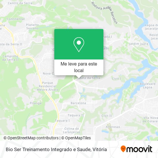 Bio Ser Treinamento Integrado e Saude mapa