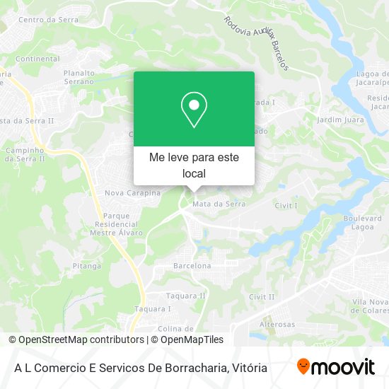 A L Comercio E Servicos De Borracharia mapa