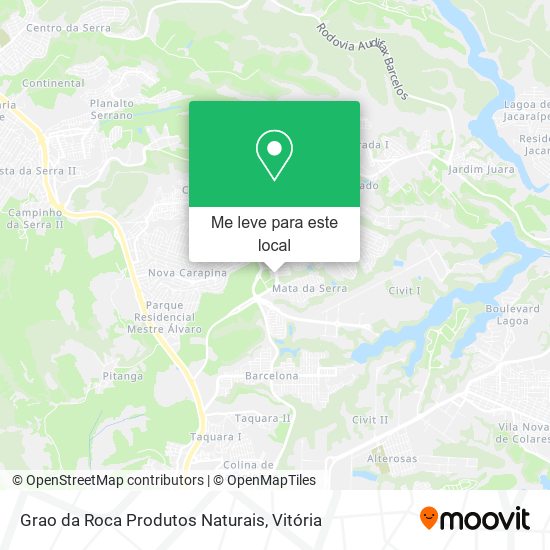 Grao da Roca Produtos Naturais mapa