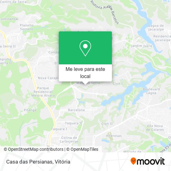 Casa das Persianas mapa