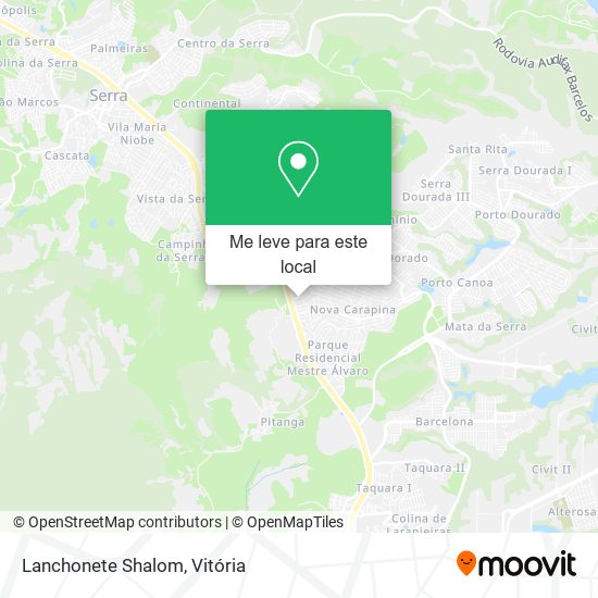 Lanchonete Shalom mapa