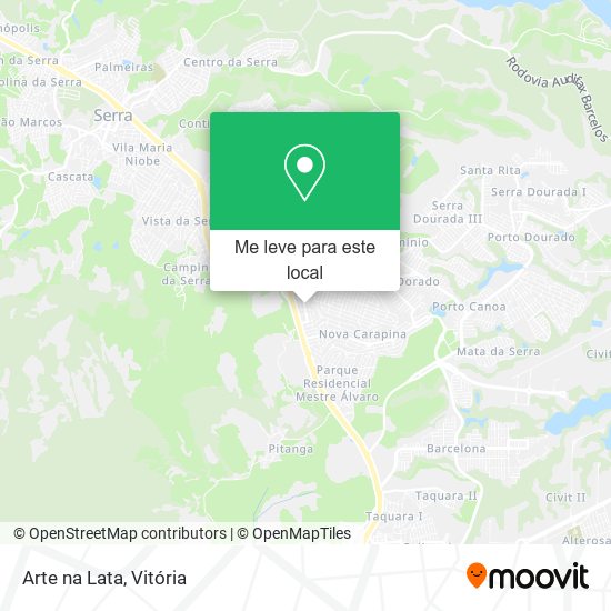 Arte na Lata mapa