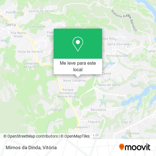 Mimos da Dinda mapa