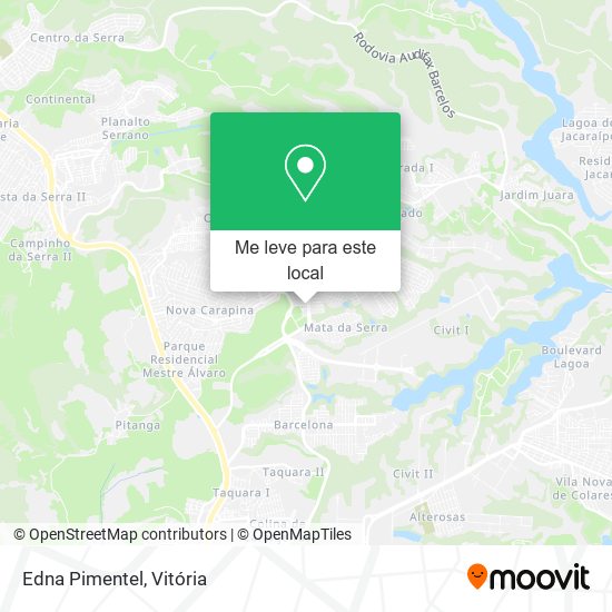 Edna Pimentel mapa