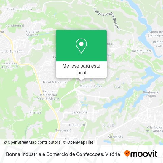 Bonna Industria e Comercio de Confeccoes mapa