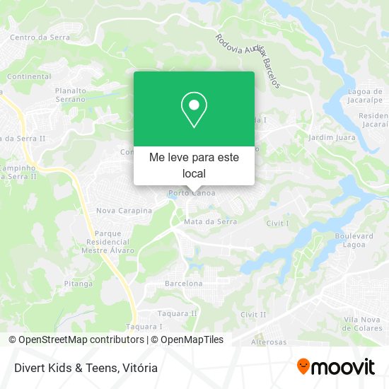 Divert Kids & Teens mapa