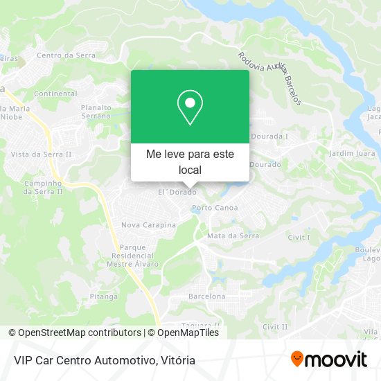 VIP Car Centro Automotivo mapa