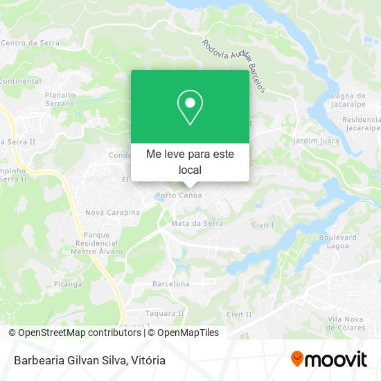 Barbearia Gilvan Silva mapa