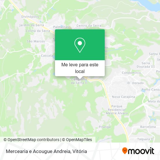 Mercearia e Acougue Andreia mapa