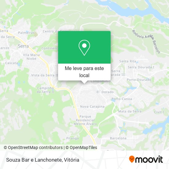 Souza Bar e Lanchonete mapa