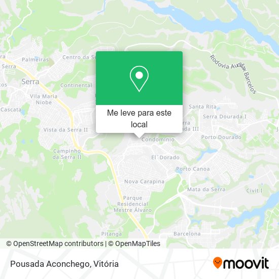 Pousada Aconchego mapa