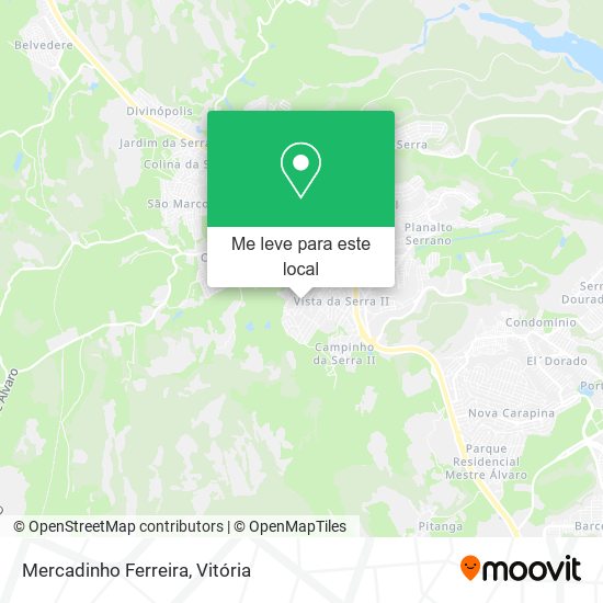 Mercadinho Ferreira mapa