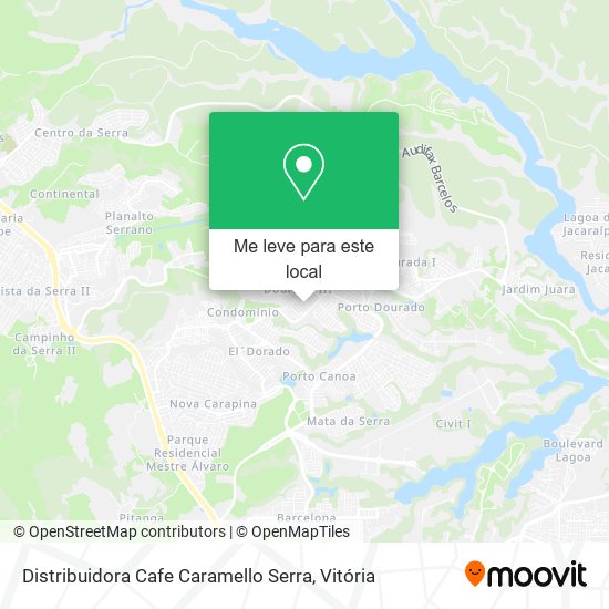 Distribuidora Cafe Caramello Serra mapa