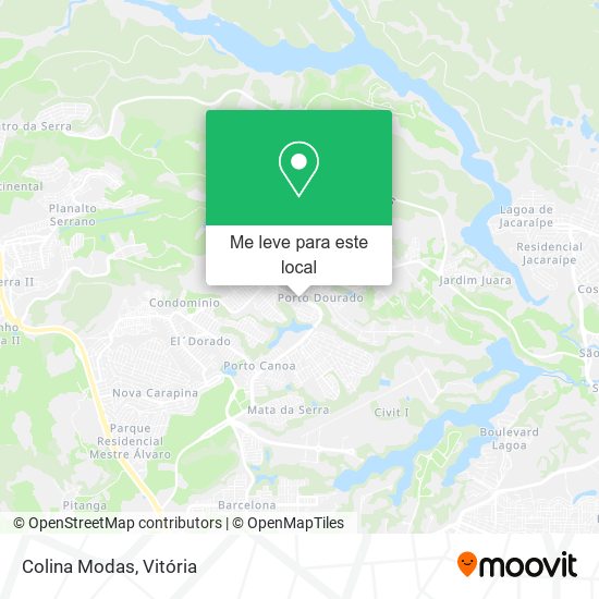 Colina Modas mapa
