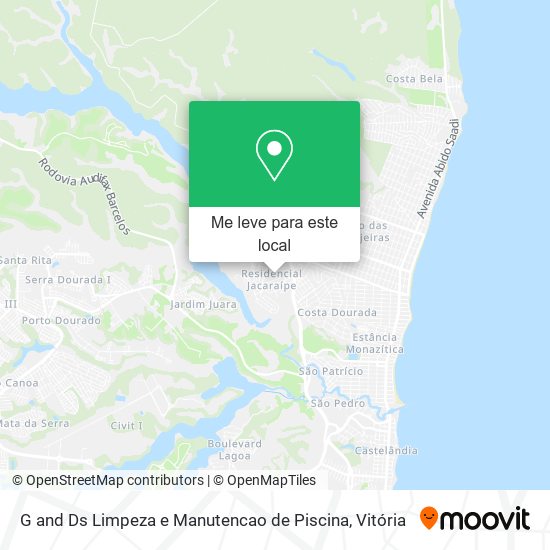 G and Ds Limpeza e Manutencao de Piscina mapa