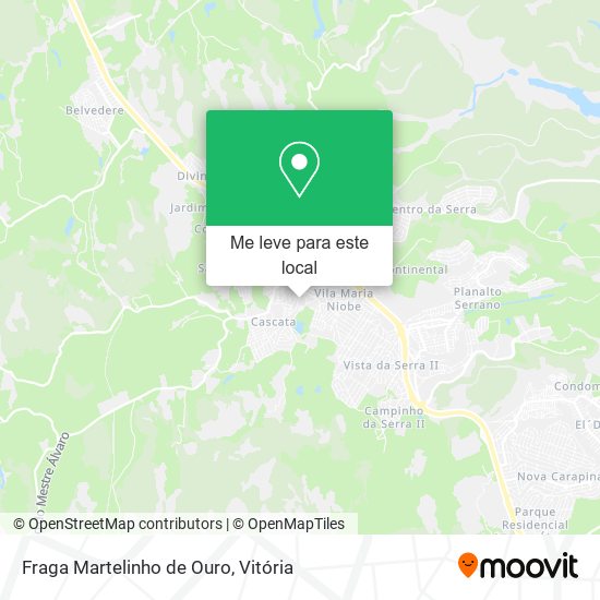 Fraga Martelinho de Ouro mapa